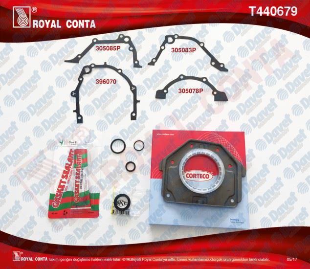 ROYAL T440679 Alt Takim Conta (Corteco&Skt Keçeli) Grande Punto Palio Linea 1.4 16v 